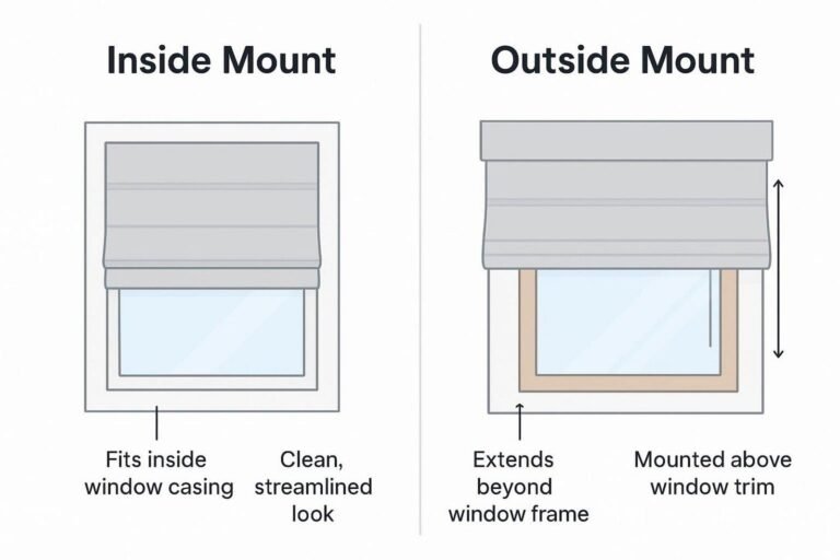 The Solution for Uneven Window Sizes: Custom-Fit Roman Shades Custom-Fit Roman