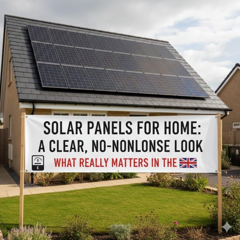 Solar Panels for Home: A Clear, No-Nonsense Look at What Really Matters in the UK