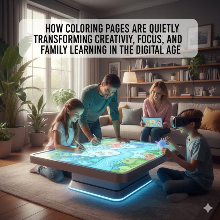 How Coloring Pages Are Quietly Transforming Creativity, Focus, and Family Learning in the Digital Age